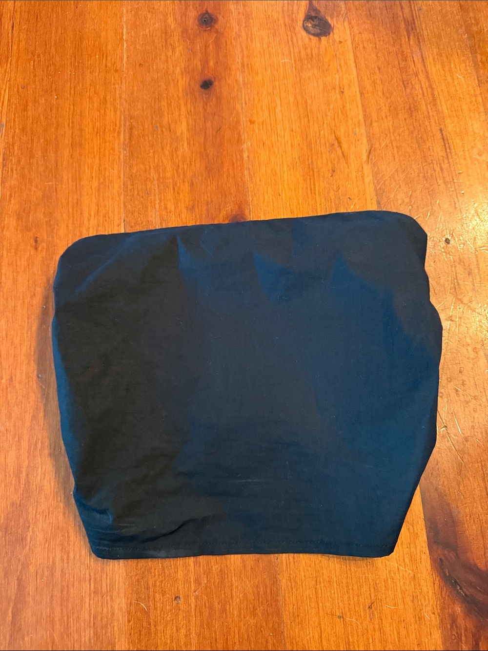 Olivaceous Black Strapless Crop Tube Top